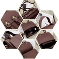 thumbnail image 3 of 1 Set DIY Leather Shoulder Bag Making Kit PU Leather Crossbody Bag Sewing Pattern Materials Craft Kit Handicraft Women Messenger Bag Purse Making Supplies Personalized Gift Brown, 3 of 9