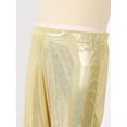 thumbnail image 7 of inhzoy Little Big Kids Shiny Metallic Elastic Bell Bottoms, 7 of 7