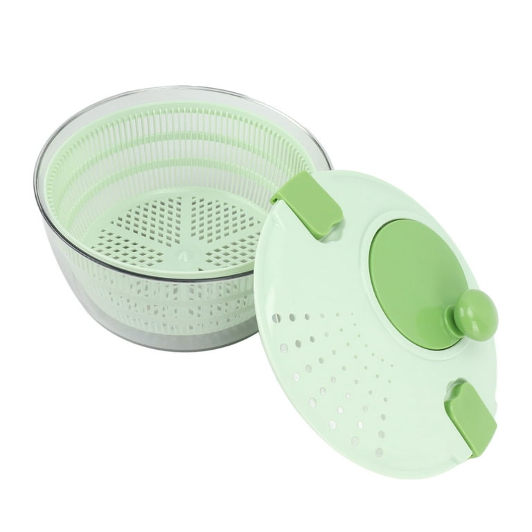Salad Spinner Plastic Time Saving Fast Mixing Washable Rotatable