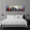 thumbnail image 5 of Epic Art 'Line-Up' by Eric Joyner, Acrylic Glass Wall Art, 3 Piece Set, 72" x 24", 5 of 8