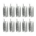 thumbnail image 2 of ZheElen 10 Pcs Cage d'Appât de Pêche Professionnelle Circulaire Anti-Perte Anti-Rouille Conteneur Accessoires de Panier Grand, 2 of 6