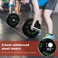 thumbnail image 3 of FlexWave 2-Inch Olympic Bumper Weight Plate Set，with Steel Hub,Barbell Bar & Clips，Black, Multiple Sizes，for Strength Training & Home Gym, 3 of 9