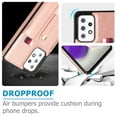 thumbnail image 5 of Dteck for Samsung Galaxy A33 5G Case, PU Leather Adjustable Loop Strap Case with Hidden Cart Slot Shockproof Protective Case for Samsung A33 5G 6.4" 2022 Ladies Women Men, Rosegold, 5 of 8