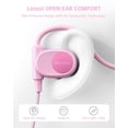 thumbnail image 2 of Mehomeli Auriculares para niños para la escuela, auriculares abiertos de conducción de aire, cable con cable Jack de 3,5 mm, diseño ultracómodo, ergonómico y liviano, perfectos para la escuela y activ, 2 of 5
