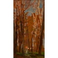 thumbnail image 2 of Tina Blau 15x24 Black Ornate Framed Double Matted Museum Art Print Titled: Praterbaume (ca. 1884), 2 of 5
