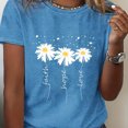 thumbnail image 3 of Camiseta de talla grande para mujer, Top con estampado de huellas de corazón y perro, camiseta informal suave y elástica, ropa de moda urbana 2024, 3 of 5