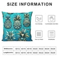 thumbnail image 5 of COMIO Baegutly Pillowcase Tropical Pineapple Summer Vintage Blue Navy Zippered Pillow Cover Pillow for Long Pillow, 5 of 5