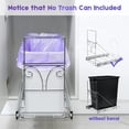 thumbnail image 5 of Pull Out Trash Can Under Cabinet Silde 35 qt Kitchen Shelf for Trash CanUnder the Sink, Black, 5 of 6