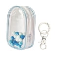 thumbnail image 4 of HILABEE Clear Figure Display Bag with Keychain Mini Doll Storage Bag for Mini Figure Blue, 4 of 7