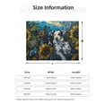 thumbnail image 5 of Honeii Sunset Sunflower Dog print throw blanket, crafted from cozy cotton flannel, offers versatile home decor as a bedding suitable for all seasons.-80"x60", 5 of 6