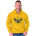 thumbnail image 5 of Defender Freedom Patriotic Eagle Hoodie Sweatshirt Women Men Brisco Brands X, 5 of 6
