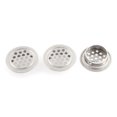 thumbnail image 1 of Unique Bargains 3Pcs 35 x 24mm Rond en Acier Inoxydable Perforé Grilles d'Aération, 1 of 1