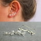 thumbnail image 2 of Guardurnaity Múltiples hojas mujer trepador pendiente chica moda orugas brazalete envoltura joyería aniversario regalo oro/ Ropa, zapatos y accesorios Miscelánea plata Guardurnaity PS9704-02, 2 of 6