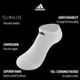 Women's adidas 6Pack Climalite NoShow Athletic Socks, Odor Resistant