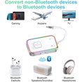 thumbnail image 5 of Airplane Bluetooth 5.4 Transmitter for All Headphones, aptX LL, Supports 2 Headphones/AirPods, Wireless Audio Adapter for in-Flight, TV, Gym, Tablets，Metal Frame, 5 of 6