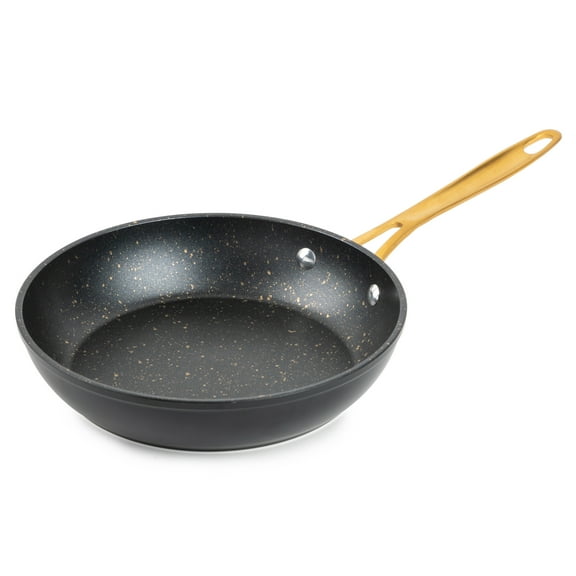 Thyme & Table 8" Non-Stick Fry Pan - Black & Gold, Signature Collection