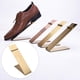 thumbnail image 3 of Expositor de zapatos de acero inoxidable pulido, estante de cuero para calzado deportivo. Titanio, 3 of 8