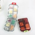 thumbnail image 4 of YAOMOBB Tablet Holder Transparent Storage Box with Snap on Lid Ten Grid Double Layers Multi compartment for Travel and Business Trip Tablet Organization, 4 of 7