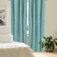 thumbnail image 2 of Ambesonne Wave Curtains, Sea Animals Calm Doodle Art, Pair of 28"x63", White and Pale Teal, 2 of 5