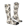 thumbnail image 3 of Balery Snake Printed Novelty Socks Men's Women's Crew Socks Sports Socks Knee High Socks Cotton Socks Quirky and Cool Socks, 3 of 9