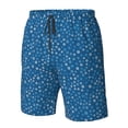 thumbnail image 5 of Kdxio Blue Star Print Pattern Mens Casual Shorts - Drawstring Summer Beach Sports Shorts for Men, 5 of 9