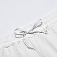 thumbnail image 7 of MDUKONU Men's Linen Casual Trousers Stretch Spring Wear White XXL, 7 of 7