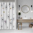 thumbnail image 2 of Dandelion Shower Curtain for Bathroom Colorful Butterfly Wild Plants Shower Curtain Waterproof Polyester Fabric Farmhouse Style Home Decorative Shower Curtain with Hooks, 36x72 Inch, 2 of 6