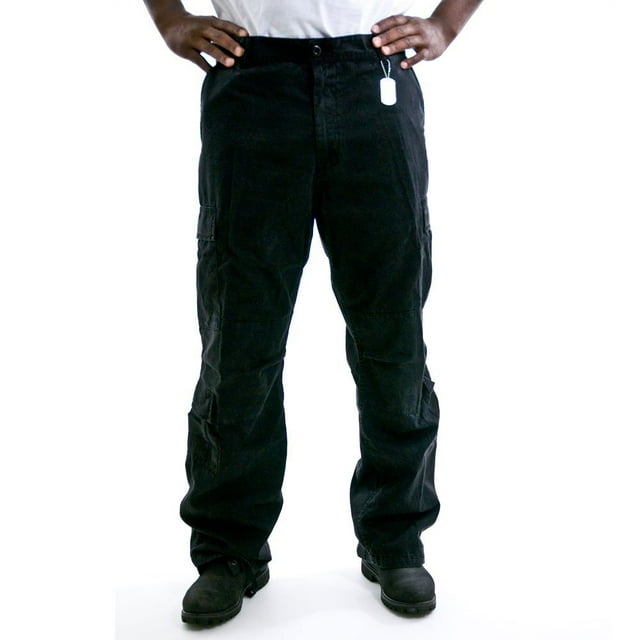 Rothco Vintage Paratrooper Fatigue Pants - Black, 3X-Large