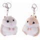 thumbnail image 1 of 2pcs Kawaii Cute Plush Hamster Keychains Stuffed Animal Keyring Pendant ( Brown and Grey ), 1 of 4