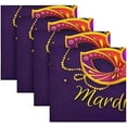 thumbnail image 5 of Dreamtimes Mardi Gras Cloth Napkins Set of 6, Oversized Washable Reusable Polyester Dinner Table Napkins for Family, Restaurant, Party Decor, 20 x 20 Inch, 5 of 7