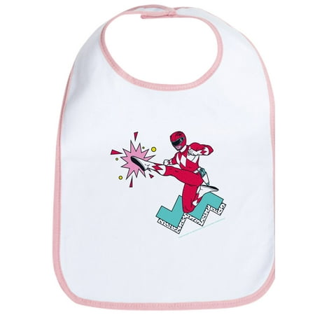 

CafePress - Power Rangers Red Ranger Kicking - Cute Cloth Baby Bib Toddler Bib