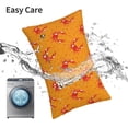 thumbnail image 6 of Fuzoiu Red Crab Print Pillow Case with Hidden Zipper,Pillow Covers,Soft and Comfortable Pillowcase-20"x30", 6 of 6