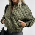 thumbnail image 1 of DPTALR Womens Solid Color Autumn And Winter Long Sleeves Cardigan Pocket Keep Warm Coat, 1 of 8