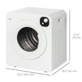 thumbnail image 3 of HOMCOM Séchoir Électrique Portable 1300 W 3,22 Pi3 Séchoir à Lessive Compact Blanc, 3 of 10
