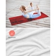 thumbnail image 4 of Red Yoga Towel for Hot Yoga Non Slip, Retro Oil Painting Modern Abstract Art Aesthetics Yoga Mat Towel Absorbent Yoga Sweat Towels Microfiber Hot Yoga Blanket for Bikram Pilates 26"x74", 4 of 7