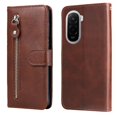 thumbnail image 2 of Estuche de Cuero PU con Cierre para Xiaomi Poco M7 4G , Funda Protectora con Billetera y Correa, 2 of 5