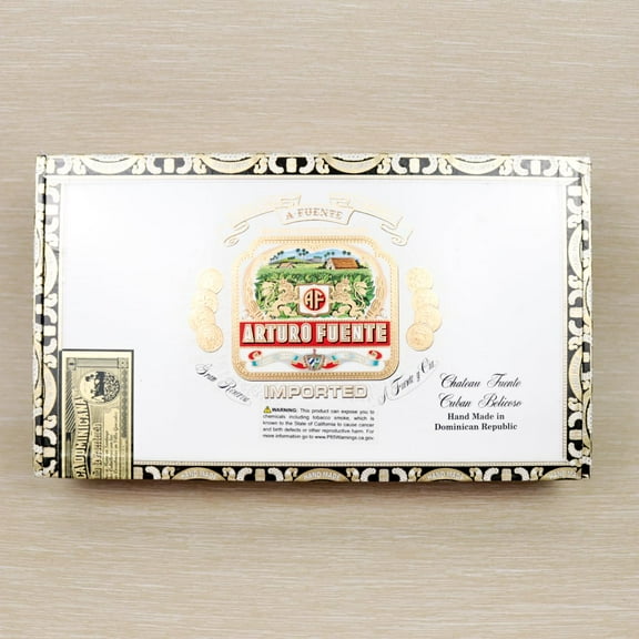 Arturo Fuente Belicoso Chateau Cubano Empty Wood Cigar Box 11" x 6.25" x 2.25