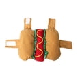 thumbnail image 2 of Hot Dog Pet Dog Costumes，Funny Food Halloween Pet Apparel Costume Halloween Party Dog Clothing Funny Pets Party Cosplay Apparel for Small Dogs and Cats(2XS,Light Brown), 2 of 9