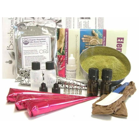 Big Bad Henna Tattoo Starter Kit for Beginners BAQ Henna Big Bad Henna Tattoo Starter Kit for Beginners BAQ Henna