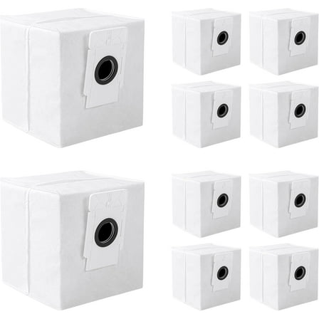 Greenworks GRV-3011 Robotic Vacuum Replacement Dirt Disposal Bags, 10-Pack