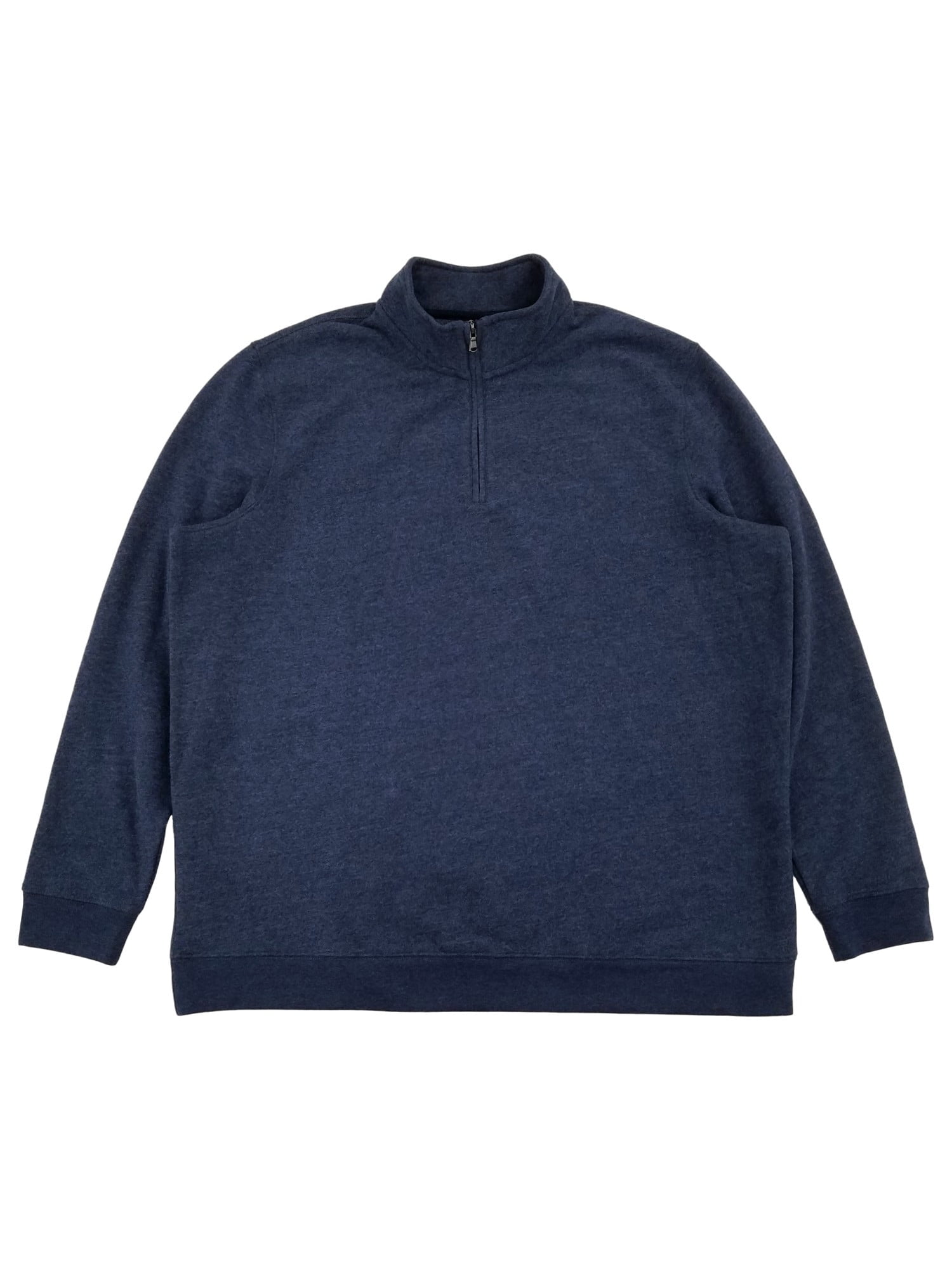 Mens Navy Blue Fleece Quarter-Zip 