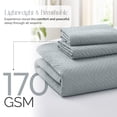 thumbnail image 2 of IR Imperial Rooms 3-Piece Linen Quilt Set, Ultrasonic Embossed Bedspread Soft Lightweight Coverlet, King, Grey, 2 of 10