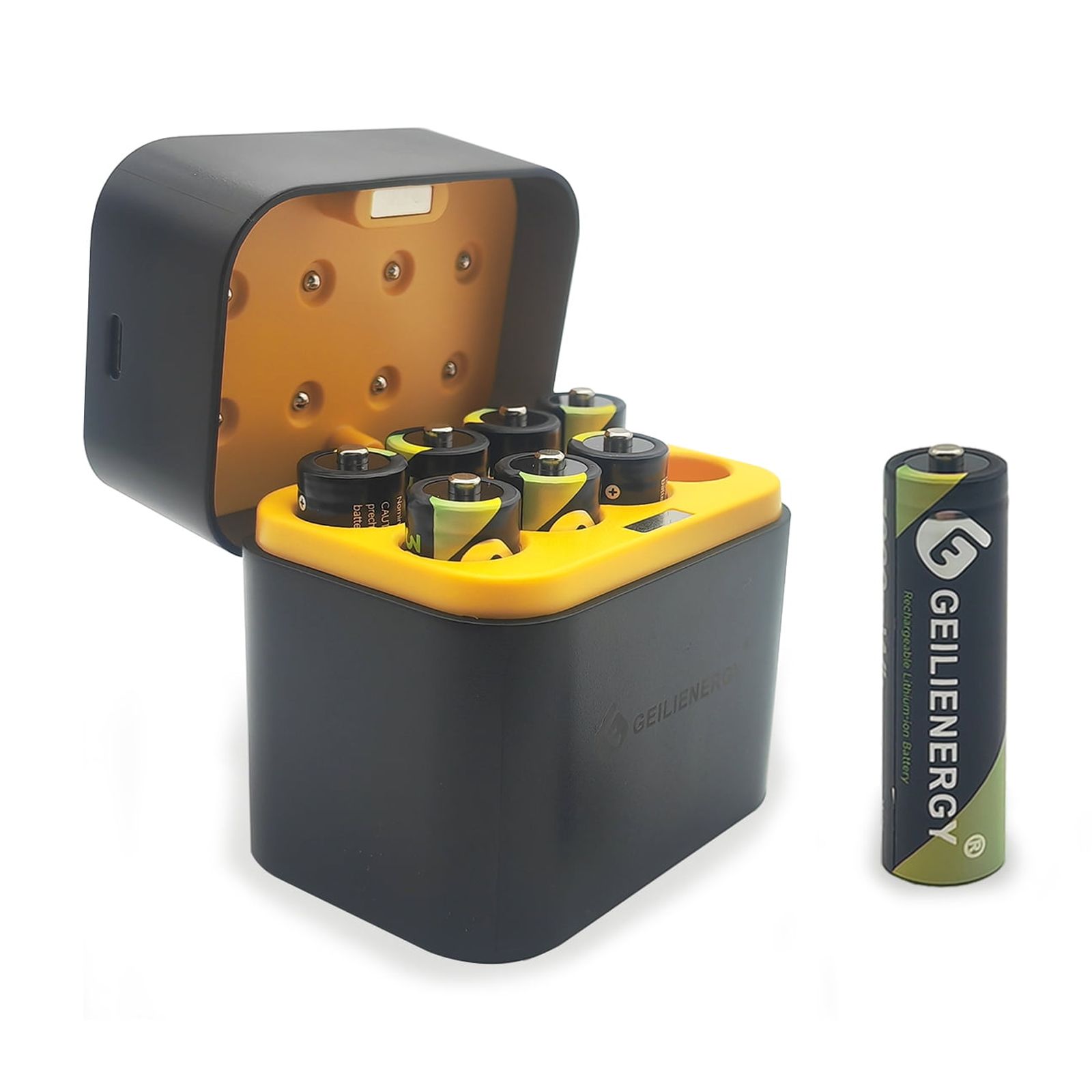 Rechargeable aa Batteries Lithium 8 Pack with Fast Charger,1.5V 3000mWh High Capacity Double A Battery,Constant Output Li-ion Double a Batteries(Charger+8 Pack)