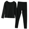 thumbnail image 1 of Ropa Interior Térmica De Las Mujeres Conjuntos Larga Johns Base Layer Top & Bottom 2x Set L Black Sunnimix Conjunto de ropa interior térmica para mujer, 1 of 8