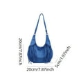 thumbnail image 2 of Crossbody Bags for Women, Women Faux Suede Tassel Handbag Adjustable Strap For Work Travel (Blue), 2 of 4