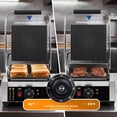 thumbnail image 5 of Ktaxon Panini Press Grill, 1800W Stainless Steel Electric Sandwich Maker, Adjustable Temp 122-572°F for Steak, Burgers, 5 of 9