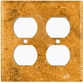 thumbnail image 3 of Metal Light Switch Plate Outlet Cover (Image of Marble Brown MAR027), 3 of 13