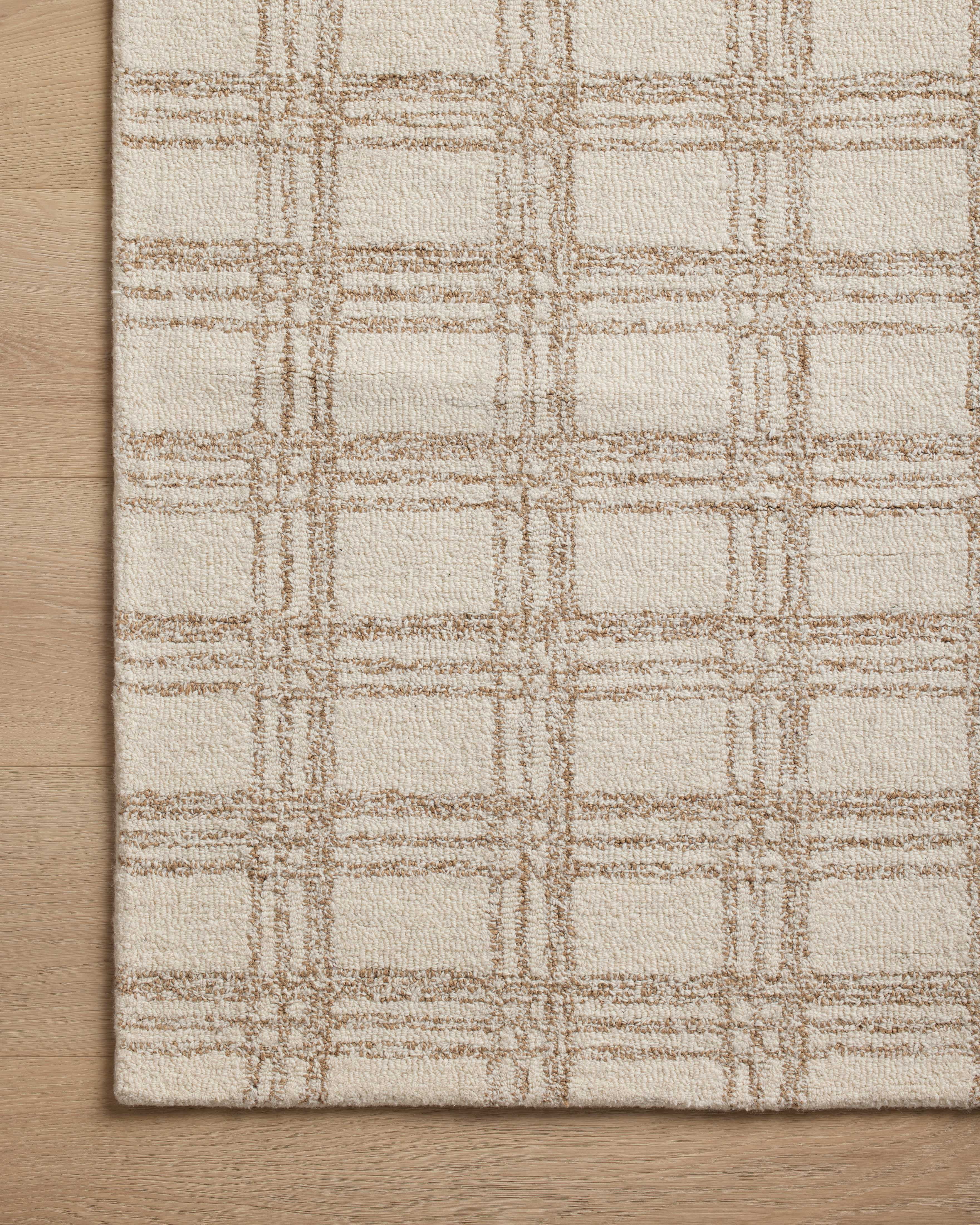 Chris Loves Julia x Loloi Polly Cream / Sand 3'-6" x 5'-6" Accent Rug