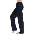 thumbnail image 2 of ABATAB Womens Summer Pants Casual Baggy Low Waisted Pants Full Length Drawstring Lounge Slacks Trousers with Pockets, 2 of 5