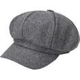 thumbnail image 2 of CoCopeaunts Octagonal Newsboy Cap Autumn Winter Hats for Women Warm Fashion Ladies Casual Solid Woolen Beret Hat Painter Cap, 2 of 7